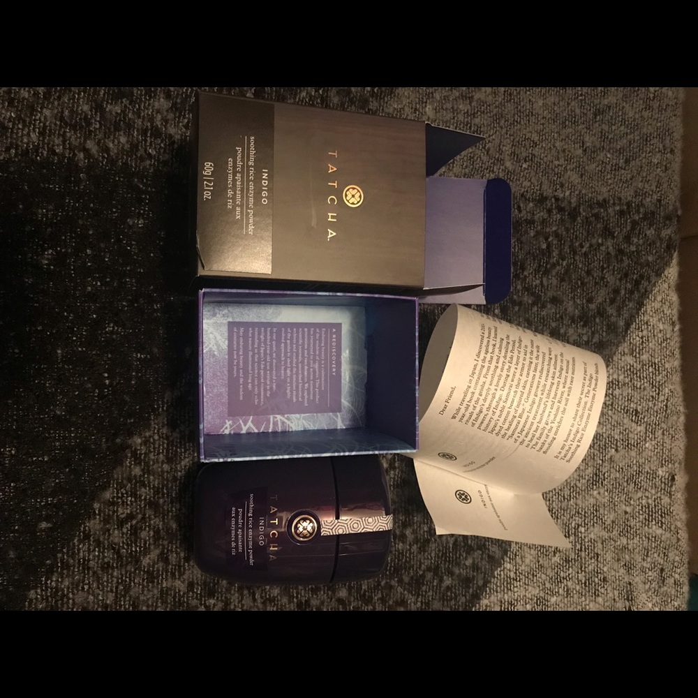 Tatcha indigo soothing enzyme rice powder